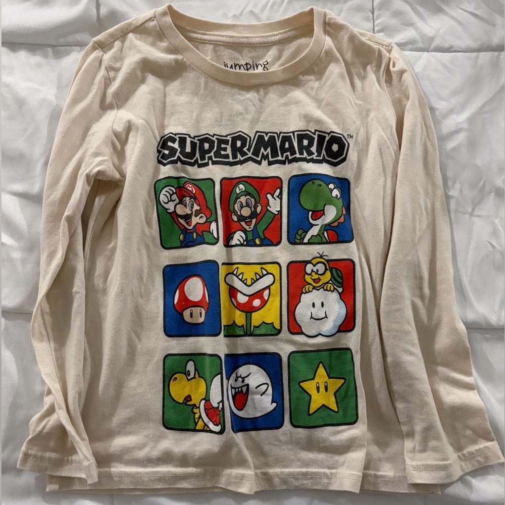 Boys’ Jumping Beans long-sleeved Super Mario tee - size 7